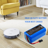 Cameron Sino Battery for Liectroux  X5S,Eufy  G30 Verge,Kitfort  KT-519,Polaris  PVCR-0726W, DEEBOT 600,Ecovacs  BFD-WSQ
