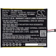 Premium 6200mAh Cameron Sino Battery for Amazon Kindle Fire HD10.1, Kindle Fire HD 10.1 7th, SL056ZE; P/N: 26S1015-A, 2955C7, 58-000187, 58-000280