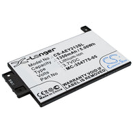 Amazon DP75SDI,KindlePaperwhite2013,KindlePaperwhite62015,KindlePaperwhite6Gen,KindleTouch3G6"2013,KindleTouch6"2013; P/N:58-000049,MC-354775-05,S13-R1-D,S13-R1-S Battery