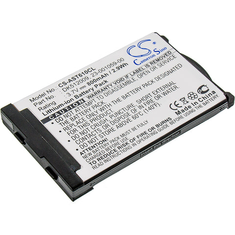 Aastra 600d,610d,612d,620d,622d,630d,632D,650c,DTS11; P/N:23-001059-00,23-001080-00,A600ST1,DK512009 Battery