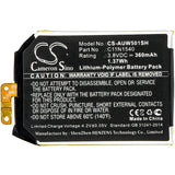New 360mAh Battery for Asus WI501Q,WI501QF,ZenWatch2WI501QF; P/N:0B200-01630100,C11N1540