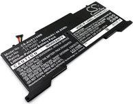 Asus UX31LA-0132A4500U,UX31LA-0161A4200U,UX31LA-C4018H,UX31LA-C4026H,UX31LA-C4078H,UX31LA-DS71T,UX31LA-R5017H,UX31LA-R5017P,UX31LA-R5031H,UX31LA-UH51T,UX31LA-US51T,UX31LA-XH51T,Zenbook UX31LA; P/N:C32N1301 Battery