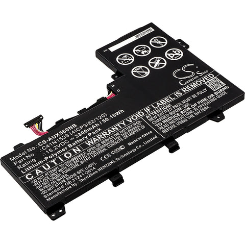 Asus Q524U,Q524UQ-BBI7T14,Q534U,Q534UX-B,UX560UQ; P/N:0B200-02010200,C41N1533 (4ICP3/82/120) Battery