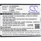 New 1700mAh Battery for Archos 50e Neon; P/N:AC50ENE