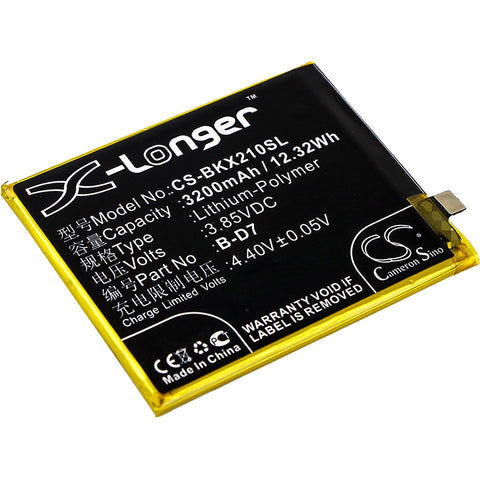 VIVO 1725,1728,X21,X21 UD,X21 UD Dual SIM,X21 UD Dual SIM TD-LTE,X21A,X21UD A; P/N:B-D7 Battery