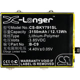 New 3150mAh Battery for VIVO Y79,Y79 Dual SIM,Y79 Dual SIM TD-LTE,Y79A,Y79A Dual SIM,Y79A Dual SIM TD-LTE; P/N:B-C9