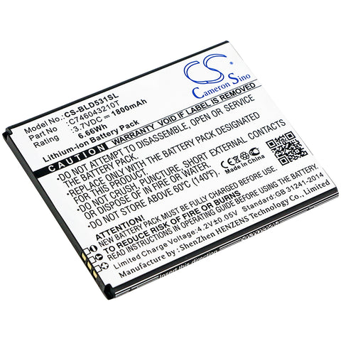 BLU D530K,D531K,Studio 5.0K; P/N:C746043210T,C746043230T Battery