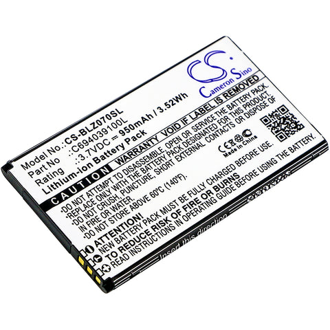 BLU Z070,Z070U,Zoey 2.4 3G; P/N:C694039100I,C694039100L Battery