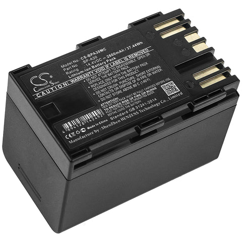 Canon CA-CP200L,EOS C200,EOS C200 PL,EOS C200B,EOS C300 Mark II,EOS C300 Mark II PL,XF705; P/N:BP-A30 Battery