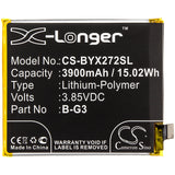 New 3900mAh Battery for BBK  V1836,V1836T,VIVO X27 Pro,VIVO X27 Pro Dual SIM; P/N: B-G3