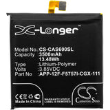 New 3500mAh Battery for CAT S60; P/N:APP-12F-F5757I-CGX-111