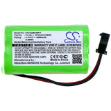 New 2000mAh Battery for Clulite Range,Torch; P/N:B24,CLUB-1,FAN-1,GP13AAH4BMX,GP22AAH4BMX,INT-1