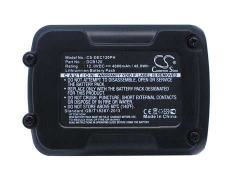 Dewalt 12V MAX Li-ion, DCD710, DCD710S2, DCF610, DCF610S2, DCF813S2, DCF815, DCF815N, DCF815S2, DCK210S2, DCK211S2