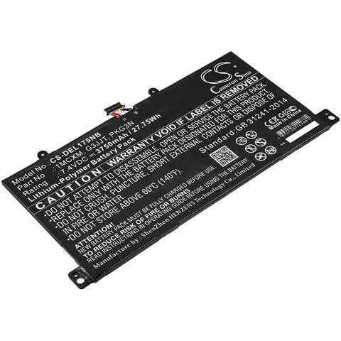 DELL Latitude 5175; P/N:1MCXM,G3JJT,PKG3N Battery