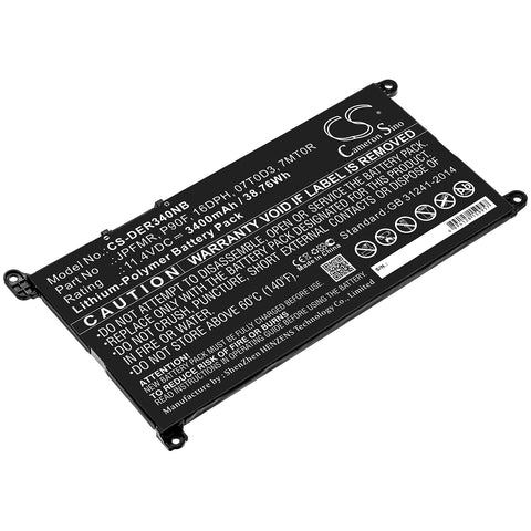 DELL Chromebook 3400,Chromebook 5488,Chromebook 5493,Chromebook 5593; P/N:07T0D3,16DPH,7MT0R,JPFMR,P90F Battery