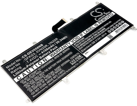 DELL Venue 10 Pro,Venue 10 Pro 5056; P/N:0VN25R,GFKG3,VN25R Battery