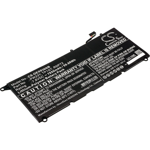 DELL XPS 13 9360,XPS 13 9360-D1605G; P/N:0RNP72,PW23Y,RNP72,TP1GT Battery