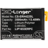 New 3500mAh Battery for Sony H3213,H3223,H4213,H4233,SM22,XA2 Ultra Dual SIM,XA2 Ultra Dual SIM TD-LTE,Xperia XA2 Ultra; P/N:308-3586,LIP1653ERPC
