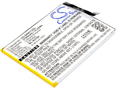 GIONEE Elife S10B,Elife S10B Dual SIM,Elife S10B Dual SIM TD-LTE; P/N:BL-N3700 Battery