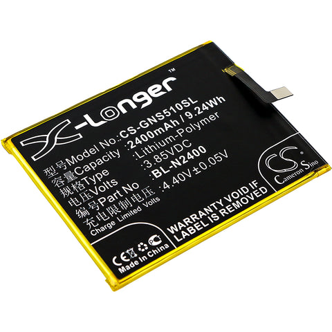 GIONEE GN9007,S5.1 Pro; P/N:BL-N2400 Battery