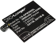 2700mAh / 10.40Wh Replacement battery for Google G011A,Pixel 2