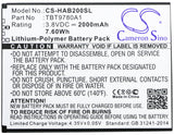Battery for Highscreen Thor,  B2000A