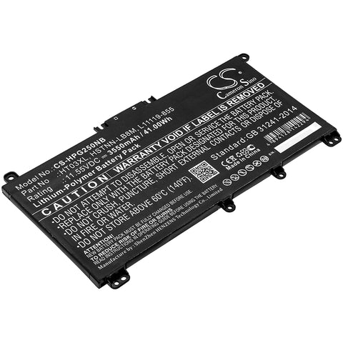HP 15-CS,17-BY,250 G7,255 G7; P/N:HSTNN-LB8M,HT03XL,L11119-855,L11421-422 Battery