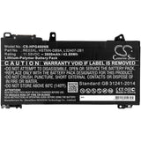 New 3800mAh Battery for HP  6BN40EA,6BN46ET,ProBook 430 G6,ProBook 440 G6,ProBook 445 G6,ProBook 450 G6; P/N: HSTNN-DB9A,HSTNN-UB7R,L32407-2B1,L32407-541,L32656-005,RE03XL