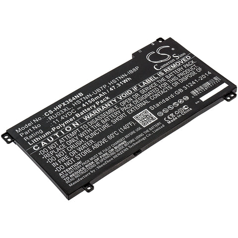 HP ProBook x360 11 G3 Education E,ProBook x360 440 G1; P/N:HSTNN-IB8P,HSTNN-LB8K,HSTNN-UB7P,L12717-171,L12717-1C1,L12717-421,L12717-541,L12791-855,RU03048XL,RU03XL Battery