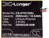 New 2800mAh Battery for HTC D728,D728t,D728w,D728x,Desire 728; P/N:35H00249-00M,35H00249-02M
