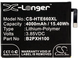 New 4000mAh Battery for HTC 2PXH100,E66,One X10,One X10 LTE-A,X10,X10 LTE-A,X10w; P/N:35H00264-00M,B2PXH100