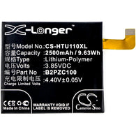 2500mAh  Battery for HTC U11, U11 TD-LTE and others (with 7 toolkits)