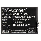 New 4900mAh Battery for Huawei Changwan 9A,Changxiang 10e,Enjoy 10e Premium Edition,Honor Play 9A,Honor Play 9A Dual SIM,MED-AL00,MOA-AL00; P/N:HB526489EEW