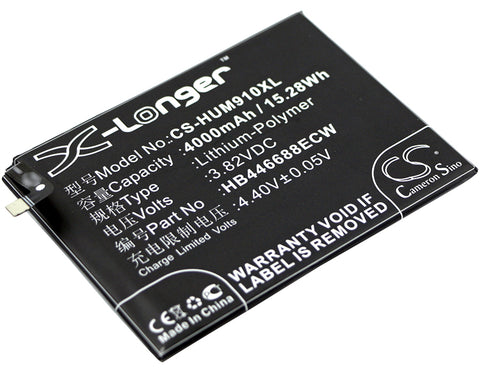 Huawei Ascend Mate 9 Pro,LON-AL00,LON-L29,Mate 9 Porsche Design,Mate 9 Porsche Design Dual SIM,Mate 9 Pro Dual SIM; P/N:HB446688ECW Battery