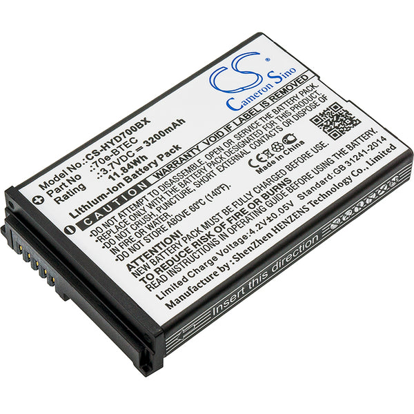 Honeywell CaptuvoSL42Sled,Dolphin60s,Dolphin70e,Dolphin75e,HealthcareSled; P/N:60S-BATT-1,70e-BTEC,BAT-EXTENDED-01 Battery