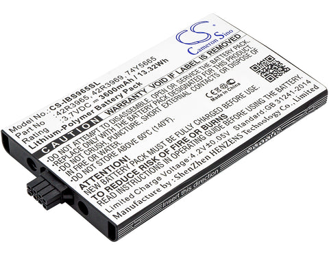 IBM 45906,571F,572F,5739,5778,5781,5782,5799,5800,590,5908,iSeries,pSeries,xSeries; P/N:42R3965,42R3969,74Y5665 Battery