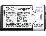 1200mAh Battery for Ingenico iSMP, iMP350, IMP350-USBLU03A, IMP350-USSCN01A, iMP350-01P1575A, IMP350-USBLU01A