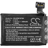 New 340mAh Battery for Apple A1861,Watch Series 3 42mm,Watch Series 3 GPS 42mm; P/N:A1875