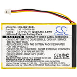 New 1250mAh Battery for Garmin Nuvi1300,Nuvi1340TPro,Nuvi1350,Nuvi1350T,Nuvi1370,Nuvi1370T,Nuvi1375T,Nuvi1390,Nuvi1390T,Nuvi1490; P/N:361-00019-12,361-00019-16
