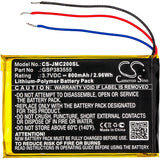 New 800mAh Battery for JBL Clip 2,Clip 2 AN,CLIP2BLKAM,CS056US,P04405201; P/N:GSP383555