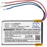 New 600mAh Battery for JBL Clip,Micro 2,Micro II; P/N:FT403048P