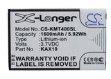 KAZAM Trooper X4.0; P/N:KAX10,KAX10MXJAK038738,KAX40 Battery