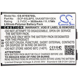 New 3020mAh Battery for KYOCERA DuraForce XD,E6790,E6790 LTE; P/N:5AAXBT091GEA,SCP-65LBPS