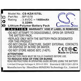 New Replacement 1400mAh Battery for Kazuna eTalk 4G,KAZ-F019,KAZ-F019PP; P/N:BP1578