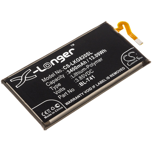 LG G8 ThinQ,G820N,G820UM,LMG820QM7,LM-G820TM,LMG820TMB,LMG820UM0,LMG820UM1,LMG820UMB,LM-G820V,LMV405EB,LMV405EBW,V40,V40 ThinQ,V40 ThinQ VZW LTE-A,V405QA7,V405TAB,V405UA,V405UA0,V405UAB,V409N; P/N:BL-T41 Battery