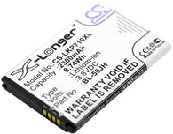 LG AS870,D500,D505,D520,Enact,Enact 4G LTE,FX3,MS500,Optimus F3,Optimus F3Q,Optimus F5,Optimus F6,Optimus L7 II Dual,Optimus L7II,P703,P710,P713,P715,VS870,VS890; P/N:BL-59JH,EAC61998401,EAC61998402 Battery