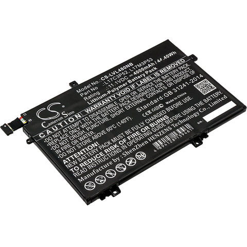 Lenovo 20LS0015UK,20LS0016MH,20LS001WAU,20LSS09C00,ThinkPad L480,ThinkPad L580; P/N:01AV464,01V466,B10K97613,L17C3P52,L17M3P53,SB10K97613 Battery
