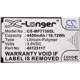 New 4400mAh Battery for Novatel Wireless Jetpack 4G LTE,Jetpack MiFi 7730L,Jetpack MiFi 8800L,MiFi 7730L,Verizon MiFi 7730L; P/N:40123117