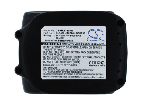 Makita BGA450RFE, BGA450Z, BHP444Z, BJR141Z, BML145, BMR100, BPT350RFE, BPT350Z, BSS500RFE, BSS500Z, BTD134D, BTD134RFE