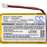 Cameron Sino Replacement Battery for Minelab CTX 3030 WM-10 (1100mAh)